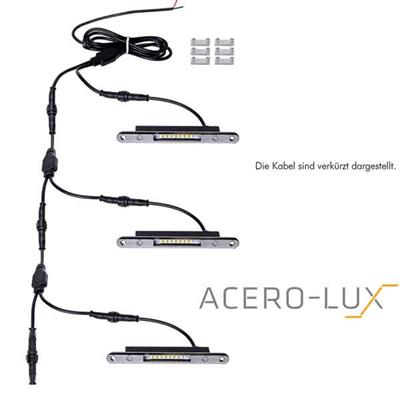 LED-Einbaumodule, 3000K warmweiß, V4A ACERO-LUX