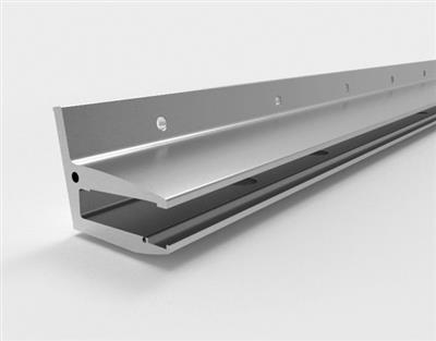 freitragendes Vordach VD1511 aus Aluminium, Breite 2400mm