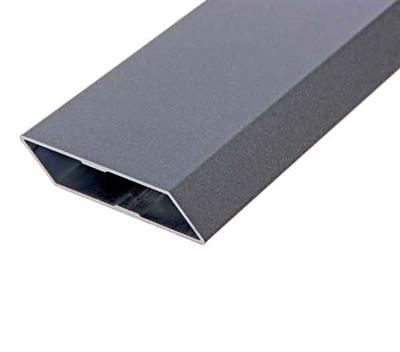 Aluminium-Schrägprofil 70x18mm, 6000mm, Eisenglimmer dunkel