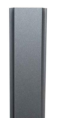 Aluminium-Profil 80x28mm, 6000mm, Eisenglimmer dunkel
