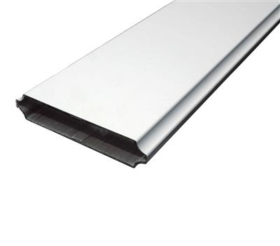 Aluminium-Profil 140x28mm, 6000mm, Weiß RAL 9016