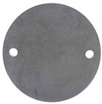 Ronde aus Stahl roh, mit 2 Bohrungen (13mm), 150x10mm