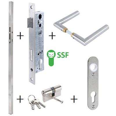 Anschweißprofil-Set QR 40-SSF, V2A, Profil 1400x40x40mm