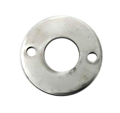 Ronde V2A, 3 Bohrungen, 100x6mm, für Rohr 42,4mm