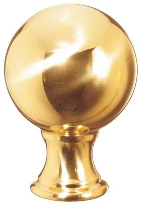 Messing-Handlaufkugelkopf, oval, Ø 80mm, vergoldet