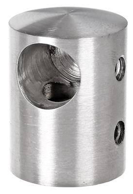Relinghalter V2A, Ø 22mm, SL12, Anschluss flach