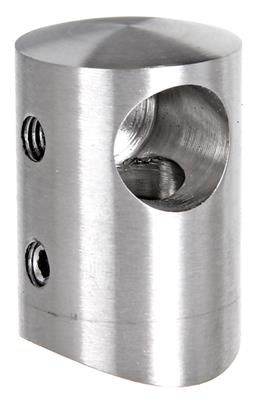 Relinghalter V2A, Ø 22mm, SR12, Anschluss 42,4mm