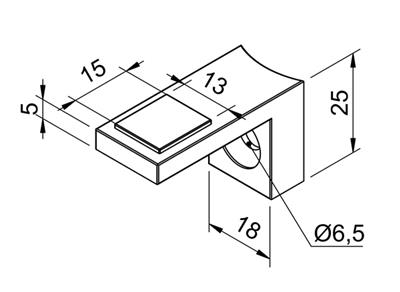 Scheibensicherung V2A für Rohr Ø42,4mm