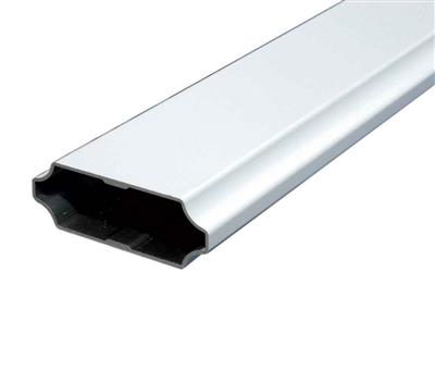 Aluminium-Profil 80x28mm, 6000mm, Weiß RAL 9016
