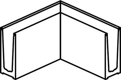 *Trans Level 60 Innen-/Außen-Eckteil, 1,0kN, für Bodenmontage