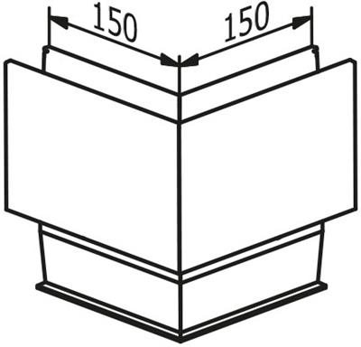Trans Level 30 Außenecke, 1,0kN, für Seitenmontage