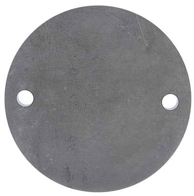 Ronde aus Stahl roh, mit 2 Bohrungen (13mm), 150x10mm