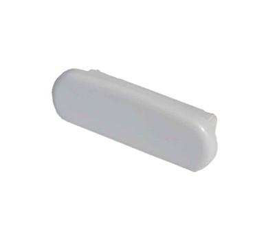 PVC-Endkappe 40x8mm, RAL 7047