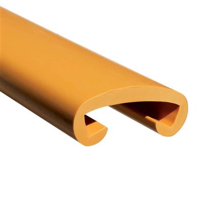 PVC-Flachhandlauf 40x8mm, Rolle 25m, RAL 1037