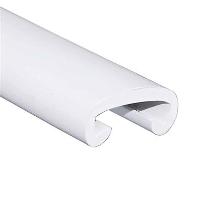 PVC-Flachhandlauf 40x8mm, Rolle 25m, RAL 9003