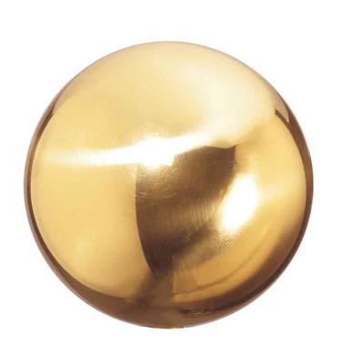 Messing-Hohllkugel, Gewinde M10, Ø 75mm, vergoldet