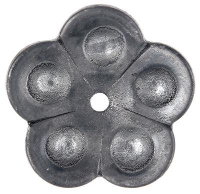 Zierrosette Typ 2, aus Stahl roh, Ø 55mm, Material 4mm