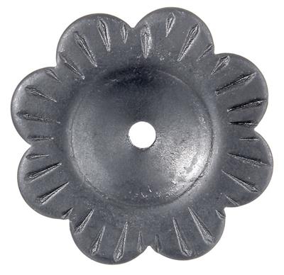 Zierrosette Typ 1, aus Stahl roh, Ø 50mm, Material 3mm