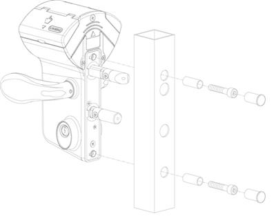 Mech. Codeschloss VINCI (LMKQ V2), für flache Profile 40-60mm