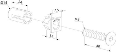 Befestigungssystem QUICK-FIX, 24mm