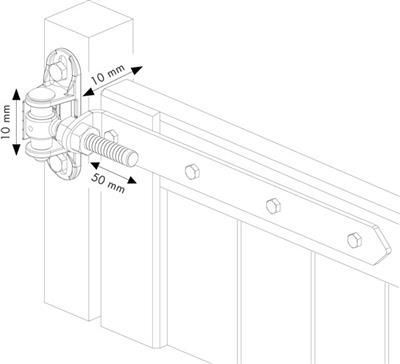 180°-Torband 4DW-400, 4-fach verstellbar