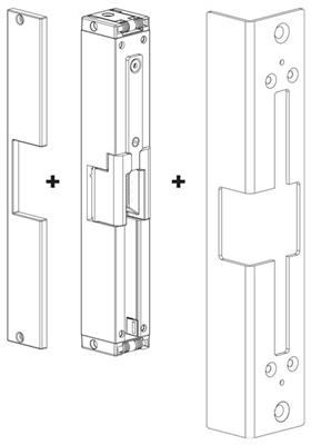 Einbau-E-Öffner INTRALEC (EMISSA - stromlos geschlossen) für 40mm, o.A.
