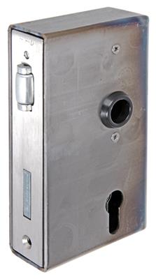 Rollfallen-Riegelschloss + Kasten von AMF, Breite 40mm, PZW