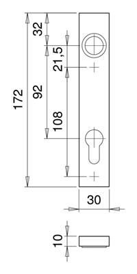 Langschild von edi, für die Türaußenseite