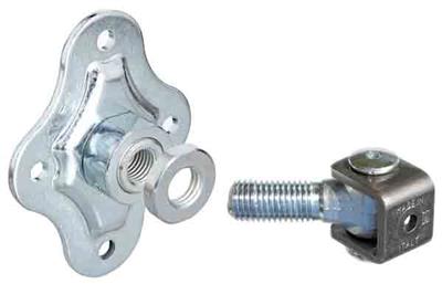 Fenau Verstellbare Mauerplatte Für M20 - 80x80x19mm Verzinkt - Praktisch Und Robust