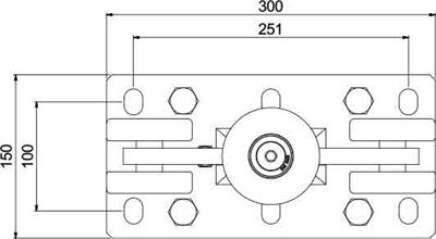 Rollenbock, verzinkt, 5-rädrig, bis 1000kg - System 