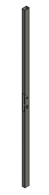 Anschweißprofil, Rohr 60x40x2mm, Länge 2000mm für FIFTYLOCK