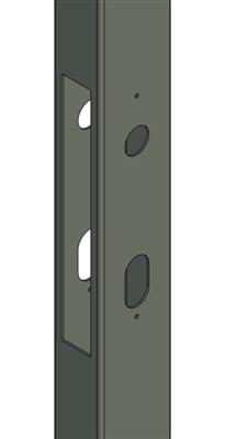 Anschweißprofil, Rohr 60x40x2mm, Länge 2000mm für FIFTYLOCK