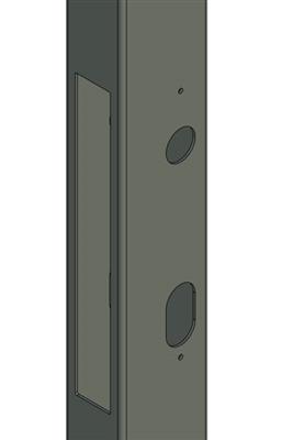 Anschweißprofil, Rohr 60x40x2mm, Länge 2000mm für SIXTYLOCK