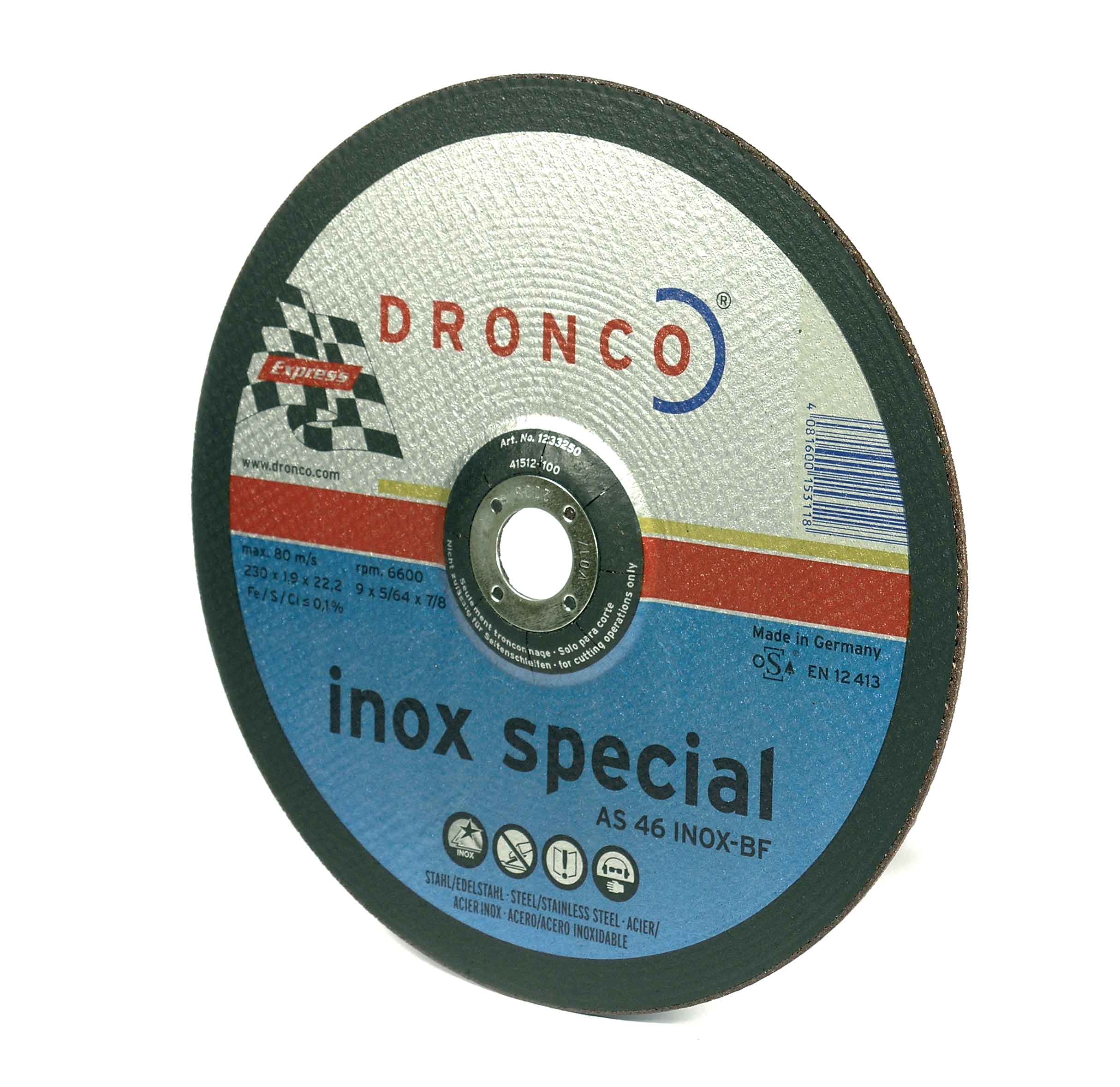 Trennscheibe AS 46 T INOX 1,9mm, für Metall/Edelstahl, Ø230mm