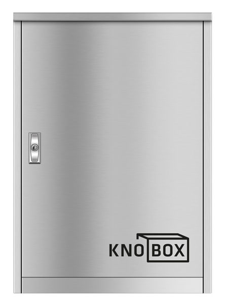 KNOBOX 10XL Cleverlock, Edelstahl gebürstet