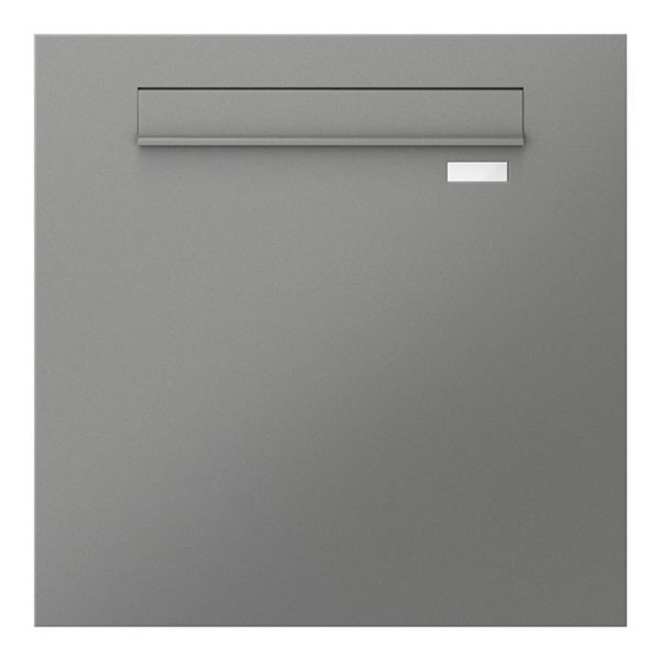 Zaunbriefkasten FRISCO mit Frontplatte, RAL 9007