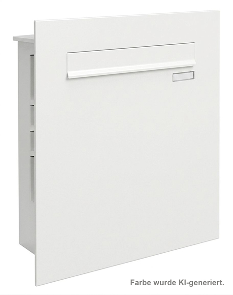 Zaunbriefkasten  FRISCO mit Frontplatte, RAL 9016