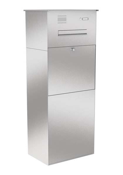 KNOBOX PRO 12Z mit 1 Brief- und 1 Funktionskasten - Edelstahl gebürstet