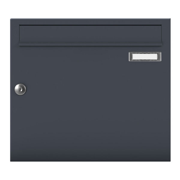Aufputz-Briefkastenanlage ´1´ -oF- Stahlblech RAL7016/9016