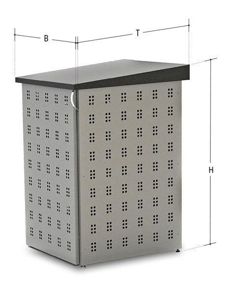Mülltonnenverkleidung CASA MODUL, Single, für 240L