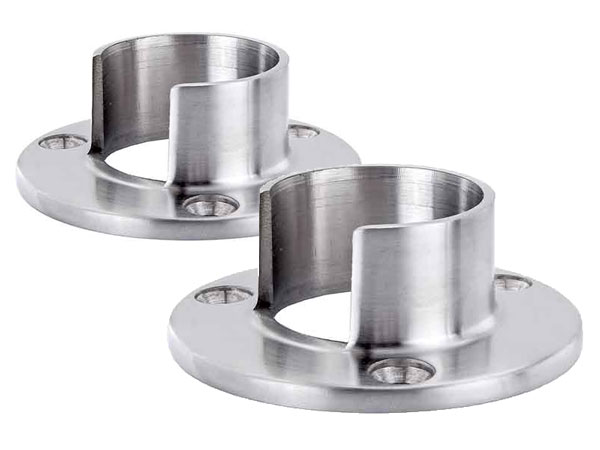 Flanschplattenpaar V2A, für Nutrohr 48,3x1,5mm