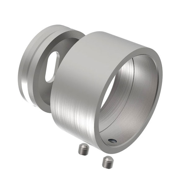 Wandbefestigungshülse V2A für Rohr 33,7mm