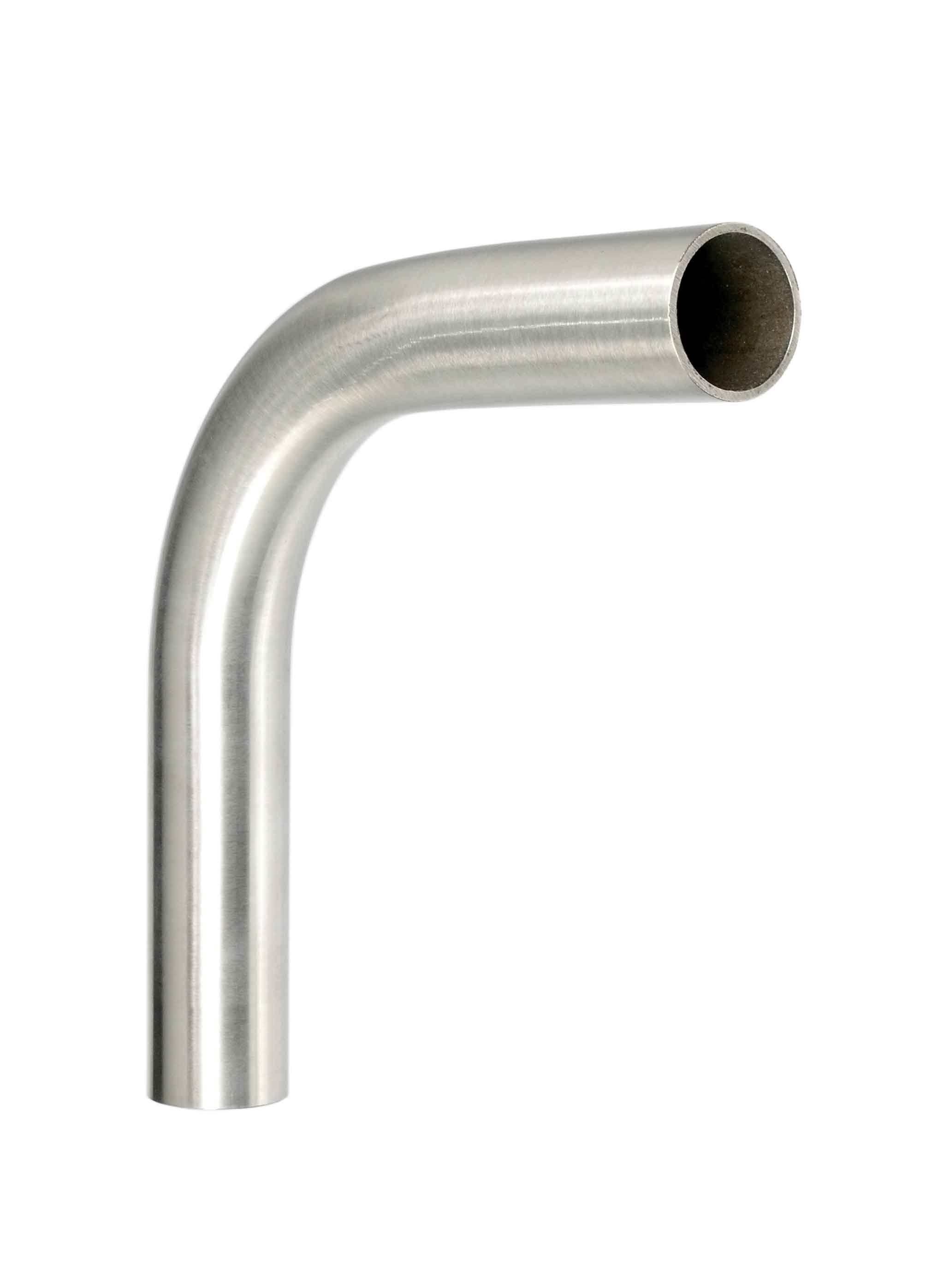 Edelstahl-Rohrbogen 90°; 42,4x2,6mm; r= 100mm