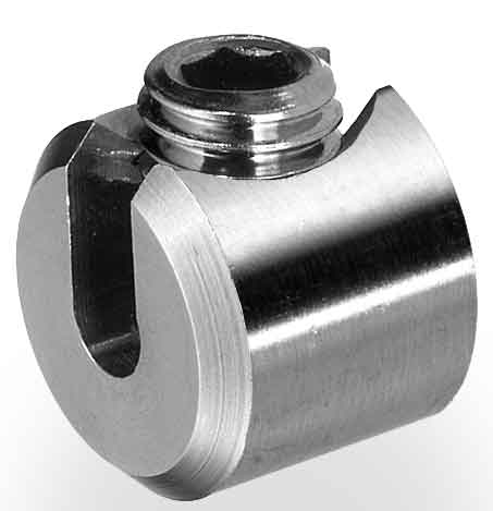 Klemmzylinder V2A einfach, für Seile 3-4 mm