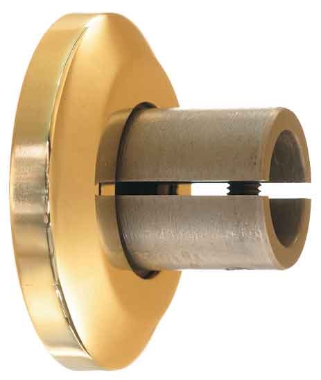 Wandanker mit Messing-Rosette, für Rohr 38,1mm