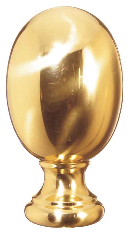 Messing-Handlaufkugelkopf, oval, Ø 52mm, poliert