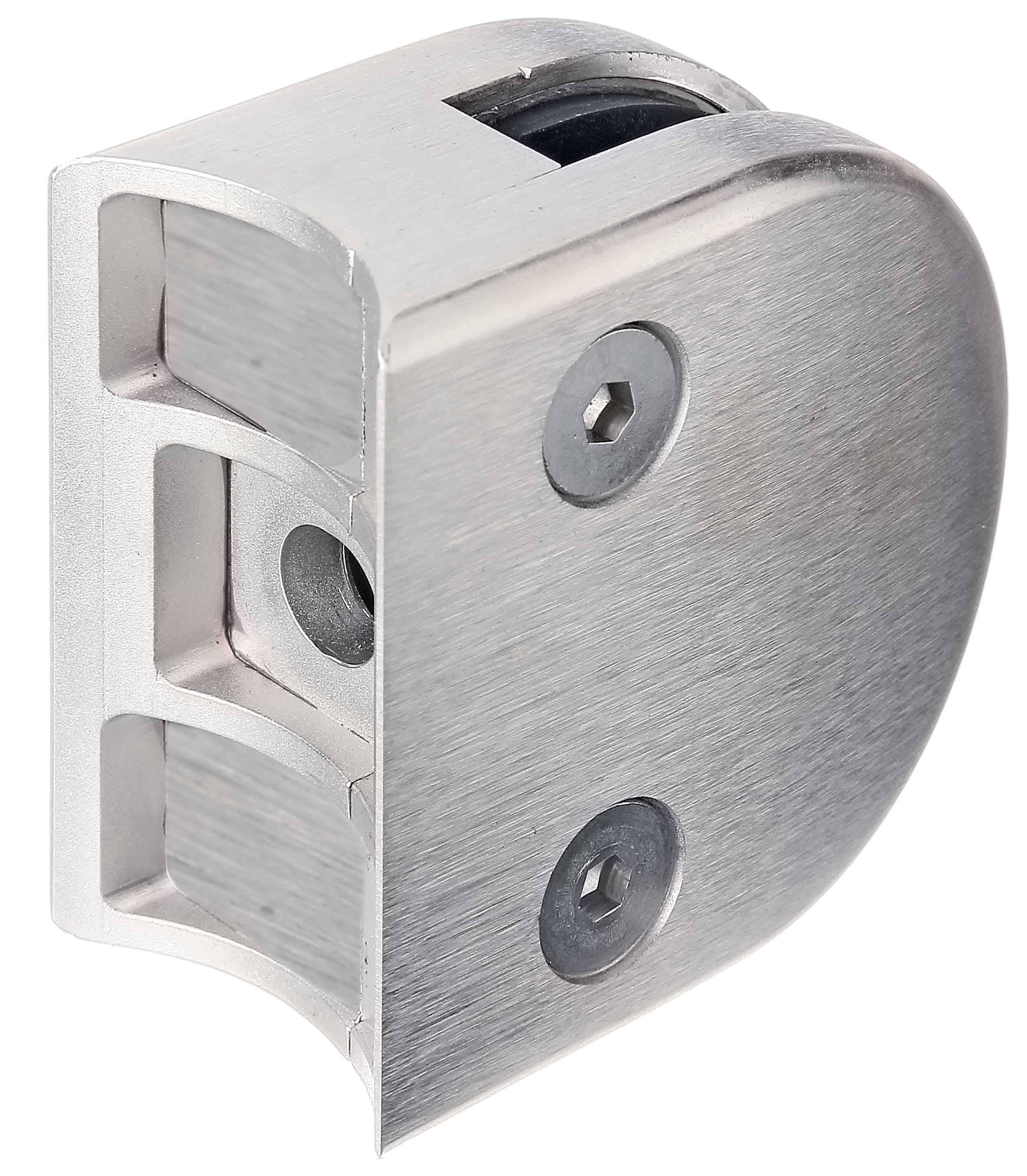 PRIOstahl Eckglashalter 90 Grad Edelstahl V4A - Glasklemme Für Glasgeländer & Treppen