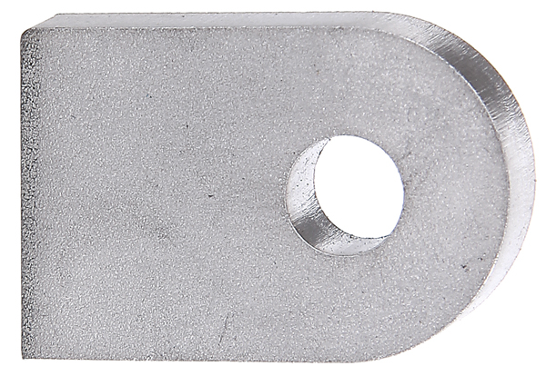Anschweißlasche V2A roh, 30x20mm, Lochung 7mm