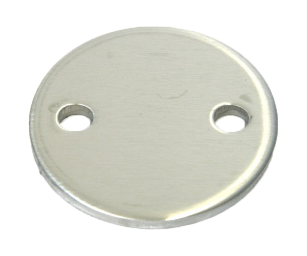 Ronde V2A, 2 Bohrungen, 100x8mm