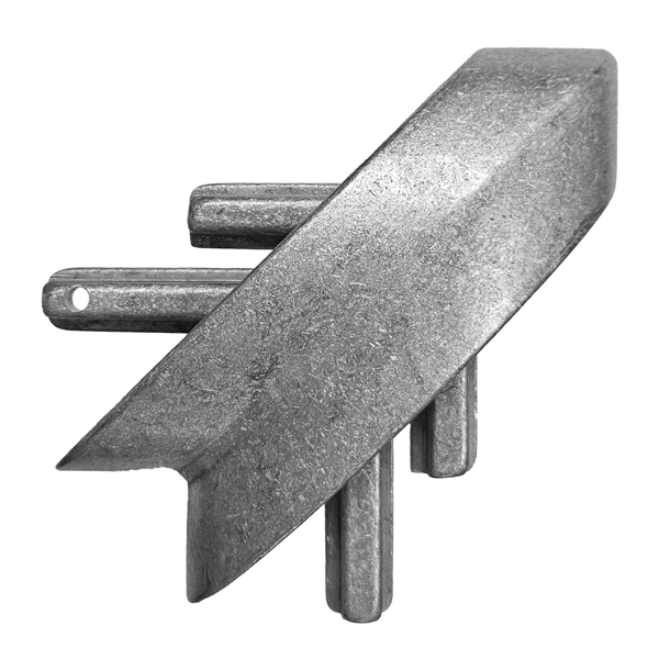 Stoßverbinder 90°, für Alu-Handlaufprofile, roh